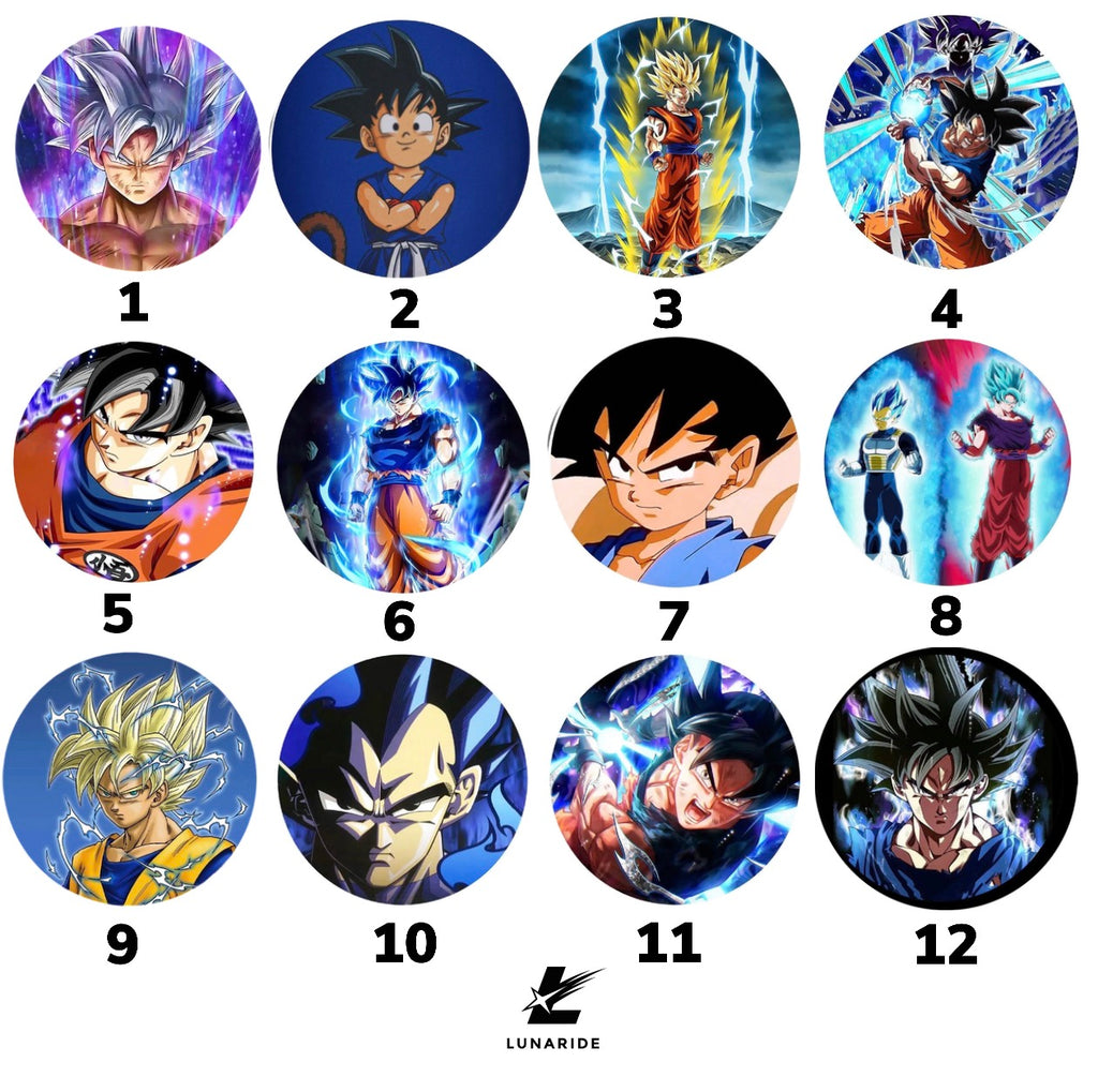 Dragon Ball Goku Car Car Door Projector Light Ambient Light Induction Light Cartoon Vegeta Car Decorate Creative Car Decoration