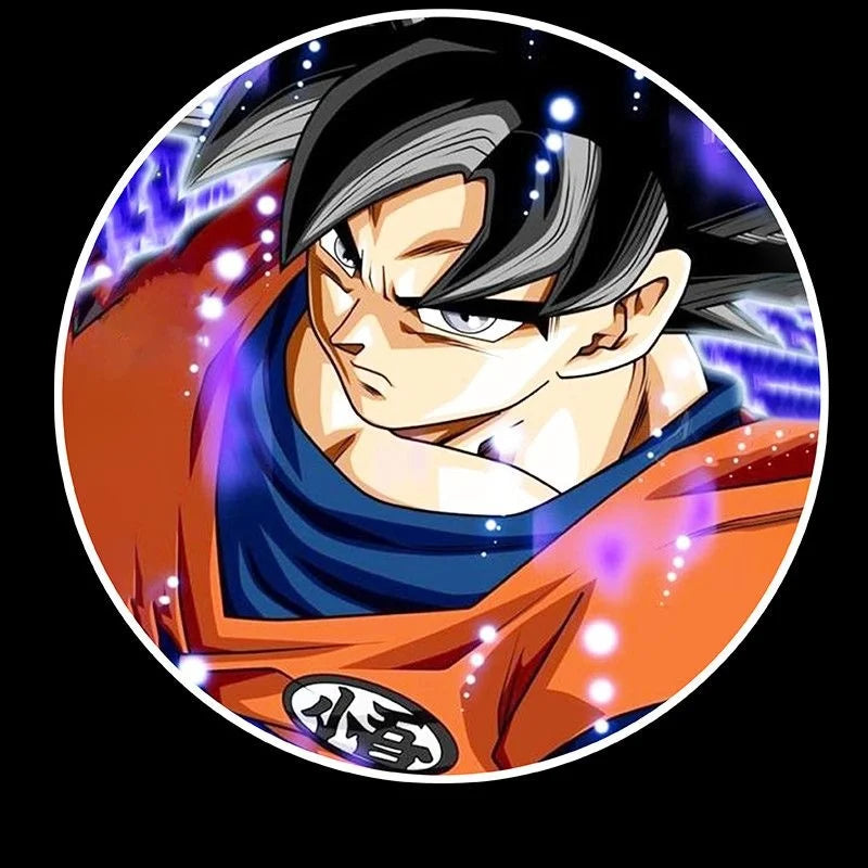 Dragon Ball Goku Car Car Door Projector Light Ambient Light Induction Light Cartoon Vegeta Car Decorate Creative Car Decoration