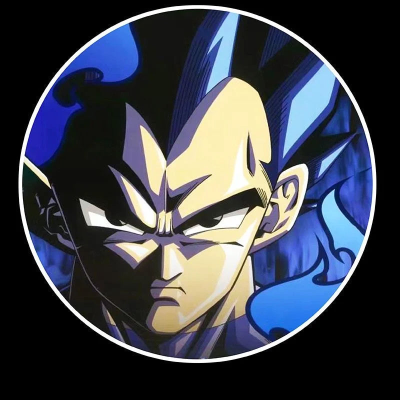 Dragon Ball Goku Car Car Door Projector Light Ambient Light Induction Light Cartoon Vegeta Car Decorate Creative Car Decoration