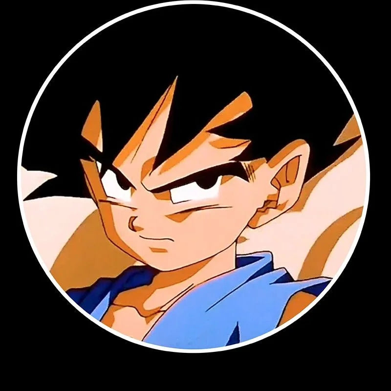 Dragon Ball Goku Car Car Door Projector Light Ambient Light Induction Light Cartoon Vegeta Car Decorate Creative Car Decoration