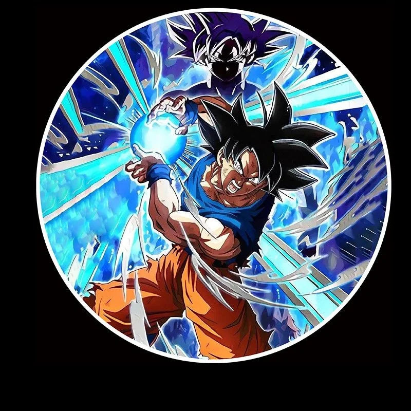 Dragon Ball Goku Car Car Door Projector Light Ambient Light Induction Light Cartoon Vegeta Car Decorate Creative Car Decoration